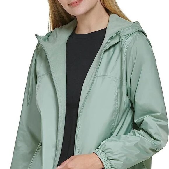 Calvin Klein Ladies' Windbreaker Lined Jacket, Iced Sage, XL - Picture 1 of 6